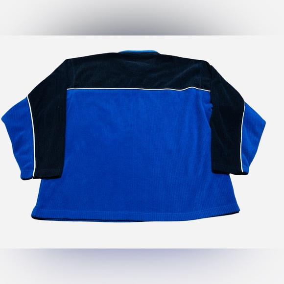 Vintage Bert Pulitzer Collectors Edition Blue Fleece Pull Over Sweatshirt XL - Picture 6 of 7